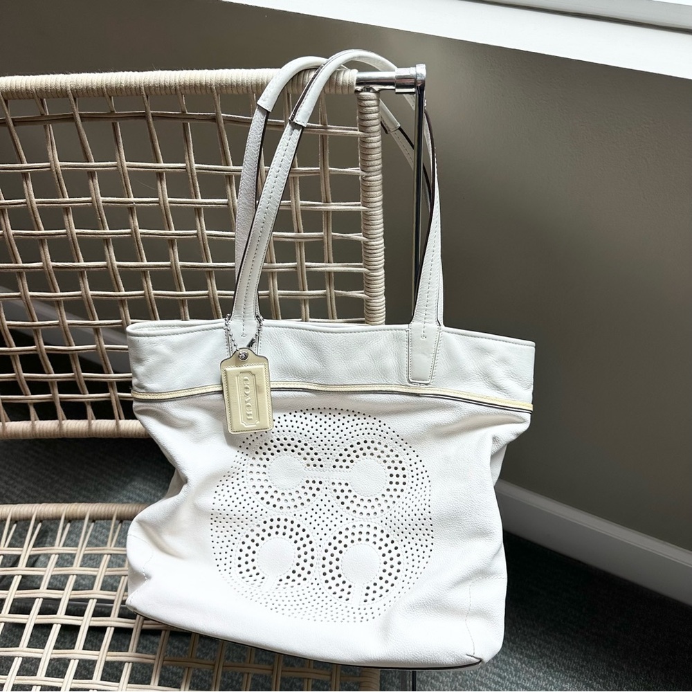 Coach Leather Tote Bag